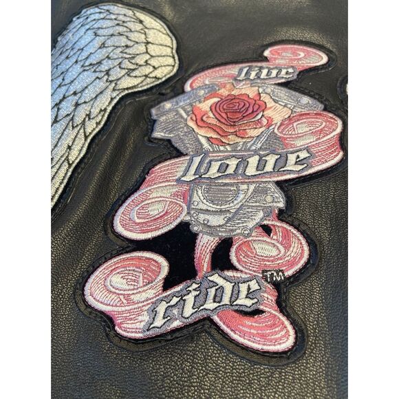 Mossi Genuine Leather Moto Bomber Jacket Sz. 10 - Picture 13 of 14